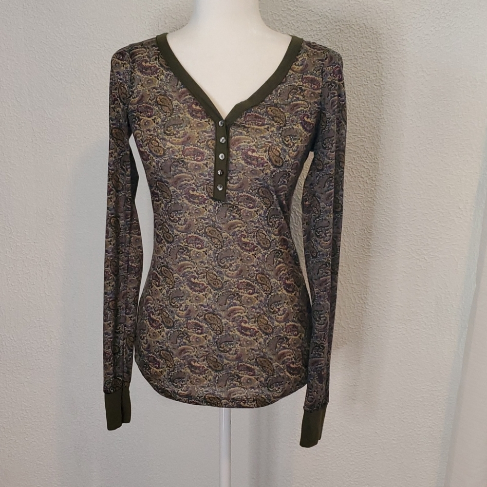 BKE Bohemian Long Sleeve Shirt